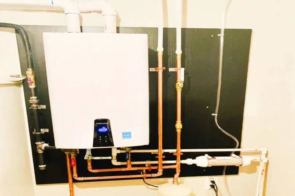 tankless water heater installation in Lakewood