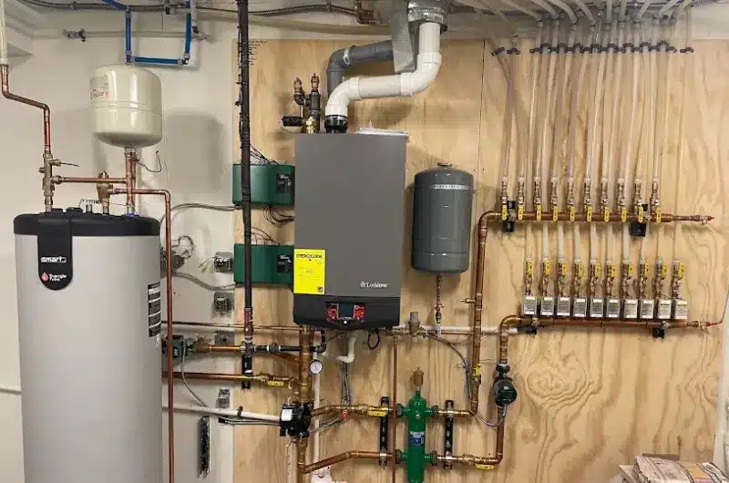 Standard tank water heater compared to a tankless water heater